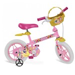 Ficha técnica e caractérísticas do produto Bicicleta Infantil Aro 12 com Bolsa de Quadro Princesas Disney Brinquedos Bandeirantes Rosa