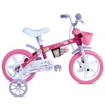 Ficha técnica e caractérísticas do produto Bicicleta Infantil Aro 12 em Plástico Tina Mini-Houston - Rosa