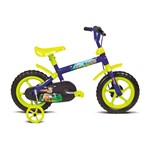Ficha técnica e caractérísticas do produto Bicicleta Infantil Aro 12 Jack Azul e Verde Limão 10445 - Verden