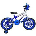 Ficha técnica e caractérísticas do produto Bicicleta Infantil Aro 16 Azul Prata Kit Azul Promocional