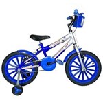 Ficha técnica e caractérísticas do produto Bicicleta Infantil Aro 16 Azul Prata Kit Azul