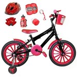 Ficha técnica e caractérísticas do produto Bicicleta Infantil Aro 16 com Capacete e Kit Proteção