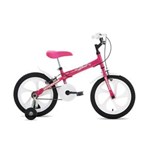 Ficha técnica e caractérísticas do produto Bicicleta Infantil Aro 16 Houston Bloom - Rosa