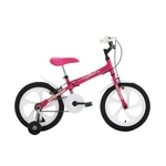 Ficha técnica e caractérísticas do produto Bicicleta Infantil Aro 16 Houston Bloom Rosa