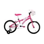 Ficha técnica e caractérísticas do produto Bicicleta Infantil Aro 16 Houston Tina com Bolsa - Rosa