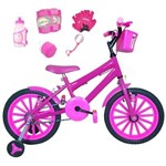 Ficha técnica e caractérísticas do produto Bicicleta Infantil Aro 16 Kit C/ Acessórios e Kit Proteção