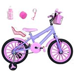Ficha técnica e caractérísticas do produto Bicicleta Infantil Aro 16 Kit C/ Cadeirinha para Boneca