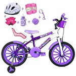 Ficha técnica e caractérísticas do produto Bicicleta Infantil Aro 16+Kit Capacete+ Kit Proteção+ Cadeirinha