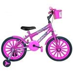 Ficha técnica e caractérísticas do produto Bicicleta Infantil Aro 16 Pink Kit Pink Promocional