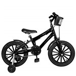 Ficha técnica e caractérísticas do produto Bicicleta Infantil Aro 16 Preta Kit Preto Promocional
