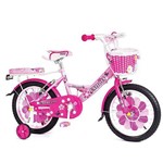 Bicicleta Infantil Aro 16 Princess Rosa 1048 - Unitoys