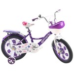 Ficha técnica e caractérísticas do produto Bicicleta Infantil Aro 16 Princess Roxa 1402 - Unitoys