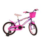 Ficha técnica e caractérísticas do produto Bicicleta Infantil Aro 16 Rharu Tech Lilás