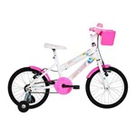 Ficha técnica e caractérísticas do produto Bicicleta Infantil Aro 16 Sweet Girl Branco - Mormaii