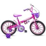 Ficha técnica e caractérísticas do produto Bicicleta Infantil Aro 16 Top Girls Nathor Rosa