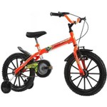 Bicicleta Infantil Aro 16 Track & Bikes Dino Neon - Freio V-Brake