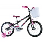 Ficha técnica e caractérísticas do produto Bicicleta Infantil Aro 16 Track Bikes Track Girl Preta/Rosa