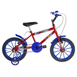 Ficha técnica e caractérísticas do produto Bicicleta Infantil Aro 16 Ultra Bikes Vermelha E Azul Com Rodinhas