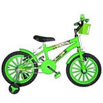 Ficha técnica e caractérísticas do produto Bicicleta Infantil Aro 16 Verde Claro Kit Verde