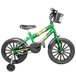 Ficha técnica e caractérísticas do produto Bicicleta Infantil Aro 16 Verde Escuro Kit Preto