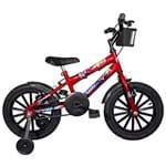 Ficha técnica e caractérísticas do produto Bicicleta Infantil Aro 16 Vermelha Kit Preto Promocional