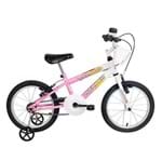 Ficha técnica e caractérísticas do produto Bicicleta Infantil Brave Aro 16 Branca e Rosa Verden Bikes