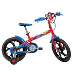 Ficha técnica e caractérísticas do produto Bicicleta Infantil Caloi Spiderman Aro 16 - Vermelha