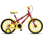 Ficha técnica e caractérísticas do produto Bicicleta Infantil Colli Aro 16 MTB Hot 102/19 Vermelha com Rodas de Apoio - Colli