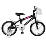 Bicicleta Infantil Free Girl Aro 16 Preta Master Bike