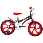 Ficha técnica e caractérísticas do produto Bicicleta Infantil Houston NIC Aro 16 Monovelocidade - Preta/Vermelha