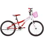 Ficha técnica e caractérísticas do produto Bicicleta Infantil Houston Nina Aro 20 Monovelocidade - Banco/Vermelho