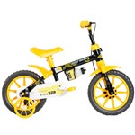 Ficha técnica e caractérísticas do produto Bicicleta Infantil Kids Aro 12 Amarelo/Preto - Mormaii - Mormaii