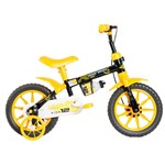 Ficha técnica e caractérísticas do produto Bicicleta Infantil Kids Aro 12 Preto e Amarelo Mormaii