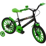 Bicicleta Infantil Masculina Aro 16 Polikids Preta