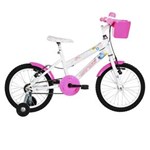 Ficha técnica e caractérísticas do produto Bicicleta Infantil Mormaii Aro 16 Sweet Girl - Branco/Rosa