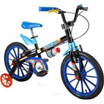 Ficha técnica e caractérísticas do produto Bicicleta Infantil Nathor Tech Boys Aro 16 com Capacete Azul