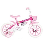 Ficha técnica e caractérísticas do produto Bicicleta Infantil Penélope Aro 12 Branco/Rosa - Mormaii - Mormaii