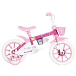 Ficha técnica e caractérísticas do produto Bicicleta Infantil Penélope Aro 12 Rosa e Branco Mormaii