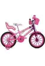 Ficha técnica e caractérísticas do produto Bicicleta Infantil Sport Bike Aro 16 Flowers com Cadeirinha de Boneca
