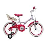 Ficha técnica e caractérísticas do produto Bicicleta Infantil Tito Unilove Aro 16 com Porta Bonecas - Branca