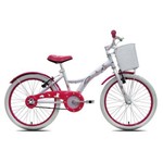 Ficha técnica e caractérísticas do produto Bicicleta Infantil Tito Unilover Aro 20 C/ Cestinha - Branca