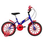 Ficha técnica e caractérísticas do produto Bicicleta Infantil Ultra Bikes Aro 16 Azul e Vermelha com Rodinhas