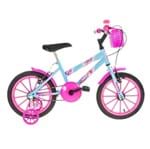 Ficha técnica e caractérísticas do produto Bicicleta Infantil Ultra Bikes Aro 16 com Rodinhas Azul Bebê/Rosa