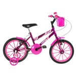 Ficha técnica e caractérísticas do produto Bicicleta Infantil Ultra Bikes Aro 16 com Rodinhas Lilás e Rosa