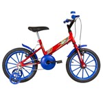 Ficha técnica e caractérísticas do produto Bicicleta Infantil Ultra Bikes Aro 16 Vermelha e Azul com Rodinhas
