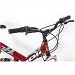 Ficha técnica e caractérísticas do produto Bicicleta Kanguru Full Suspension V-Brake - Aro 26 com 18 Marchas Quadro em Aço Carbono. - Vermelho