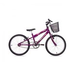 Bicicleta Kiss Aro 20 Free Action com Cesta e Monovelocidade