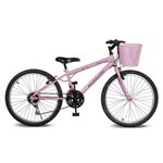 Ficha técnica e caractérísticas do produto Bicicleta Kyklos Aro 24 Magie 21V Rosa - Rosa