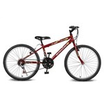 Ficha técnica e caractérísticas do produto Bicicleta Kyklos Aro 24 Move 21V Vermelho - Vermelho