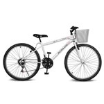 Ficha técnica e caractérísticas do produto Bicicleta Kyklos Aro 26 Magie 21V Branca - Branco